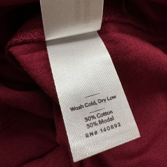 Marine layer jacob LS crew Mens Colorblock Long Sleeve Tee sz Medium red navy - Picture 9 of 11